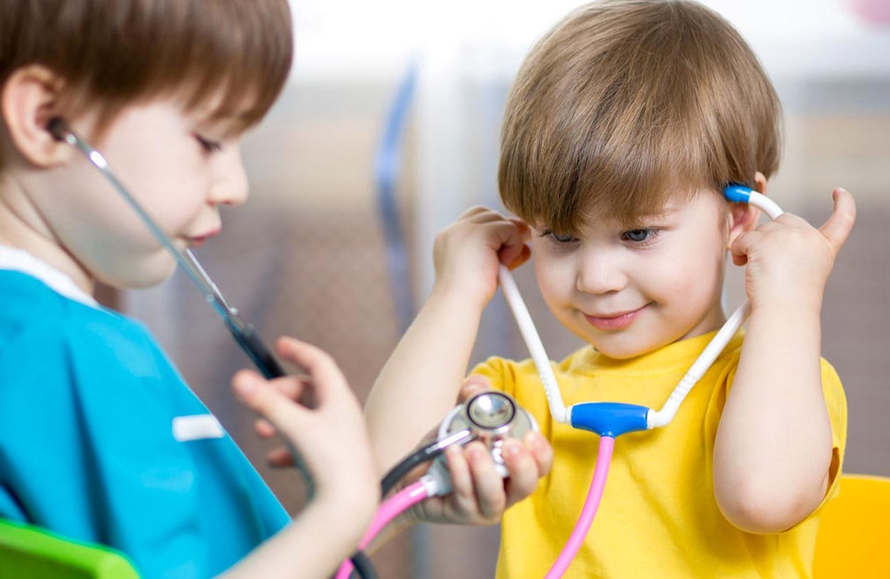 children playing doctor